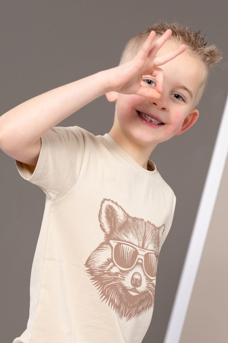 Louder! shirt Mika cremee brulee wasbeer