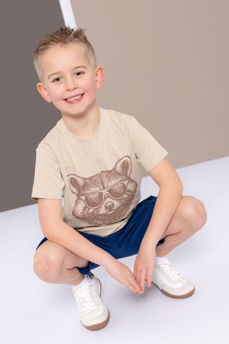 Louder! shirt Mika cremee brulee wasbeer