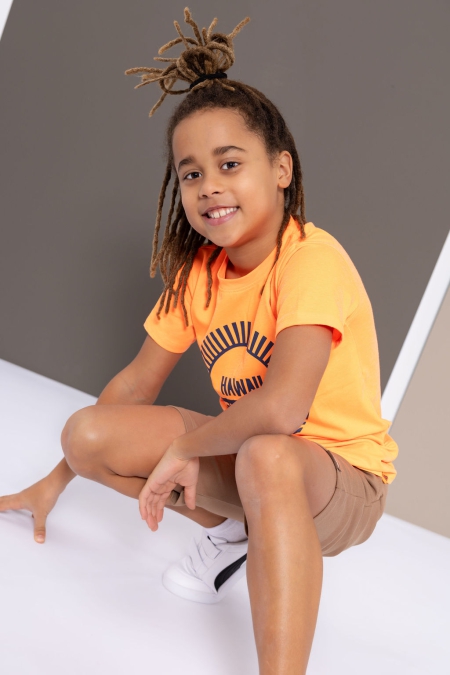 Louder! shirt Morris dark orange