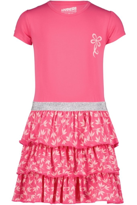 Louder! jurk Nine carmine rose