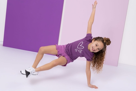 Louder! shirt Nora crushed grape