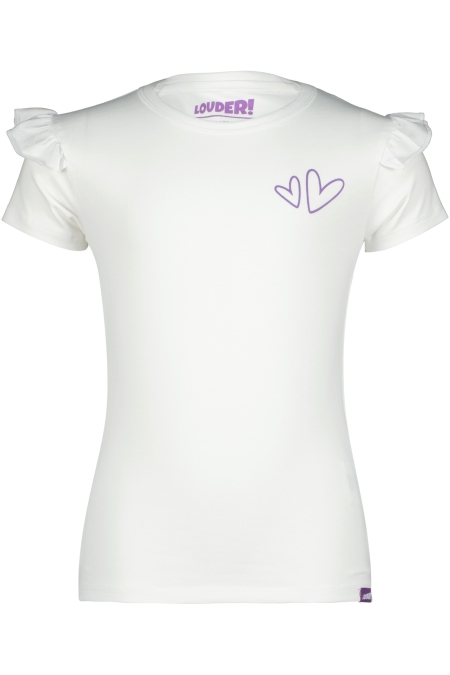 Louder! shirt Nora white