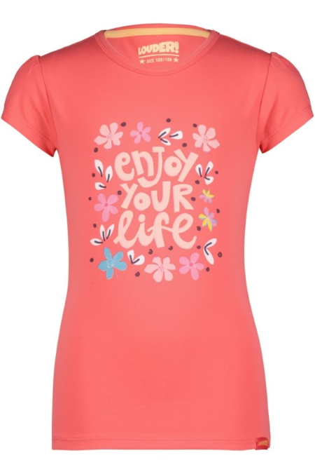 Louder! shirt Sterre calypso coral