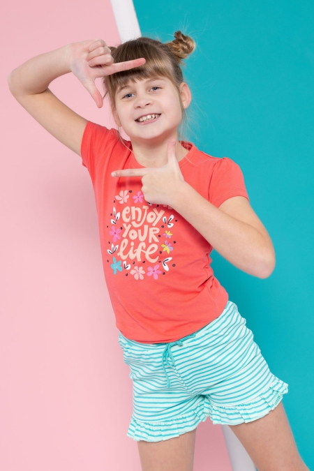 Louder! shirt Sterre calypso coral