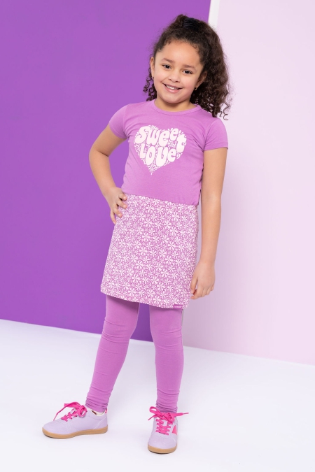 Louder! legging Tees mulberry