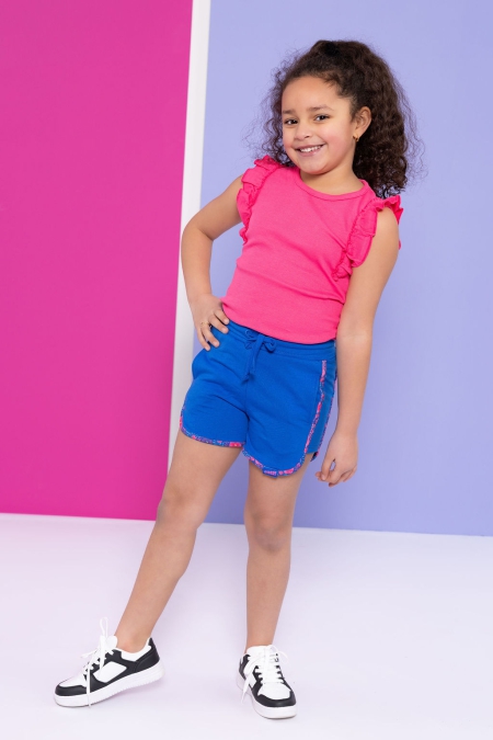 Louder! shirt Veerle carmine rose