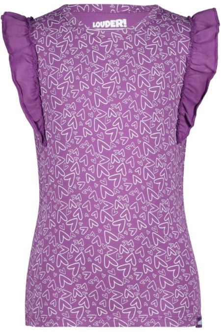 Louder! shirt Veerle crushed grape