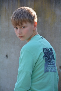 Petrol sweater round neck green aqua (B-1060-SWR113-6182)