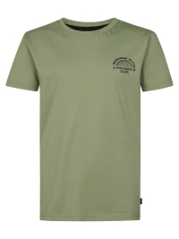 Petrol t-shirt classic print sage (B-1060-TSR114-6179)