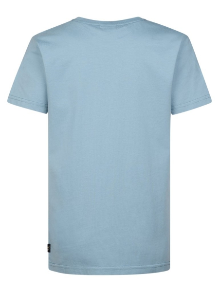 Petrol t-shirt classic print marble blue (B-1060-TSR115-5195)