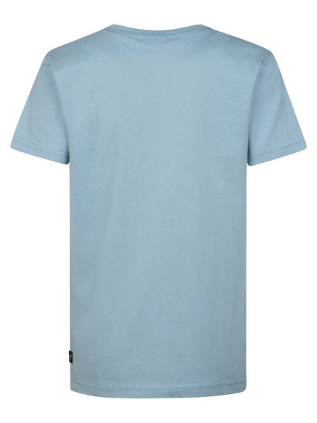 Petrol t-shirt classic print marble blue (B-1060-TSR116-5195)