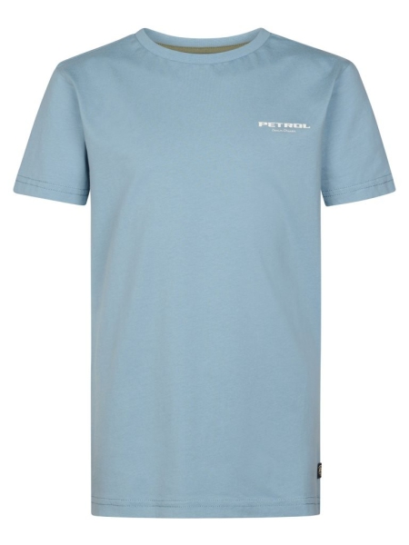 Petrol t-shirt classic print marble blue (B-1060-TSR116-5195)