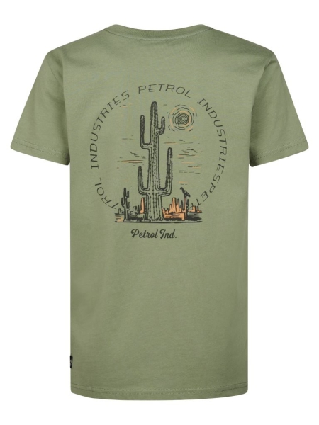 Petrol t-shirt classic print sage (B-1060-TSR118-6179)
