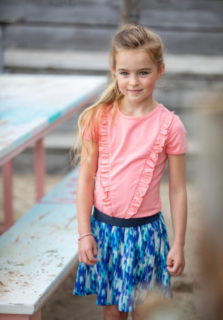 B.Nosy jurk art aquarel aop skirt flamingo (Y202-5856-214)