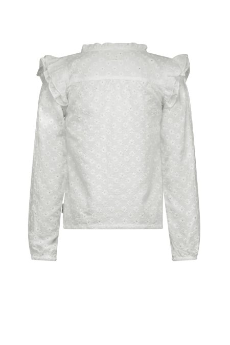 B.Nosy blouse flower embroidered cotton (Y212-5100-012)