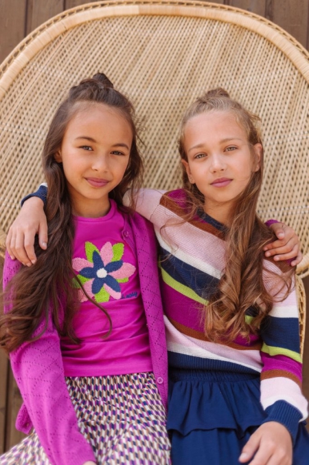 B.Nosy vest shell pattern festival fuchsia (Y212-5300-278)