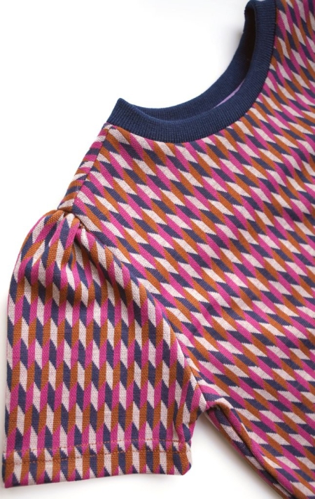 B.Nosy retro jaquard top fandango pink (Y212-5400-215)