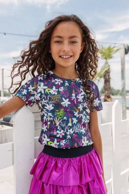 B.Nosy shirt belle flower aop cabaret (Y212-5402-231)