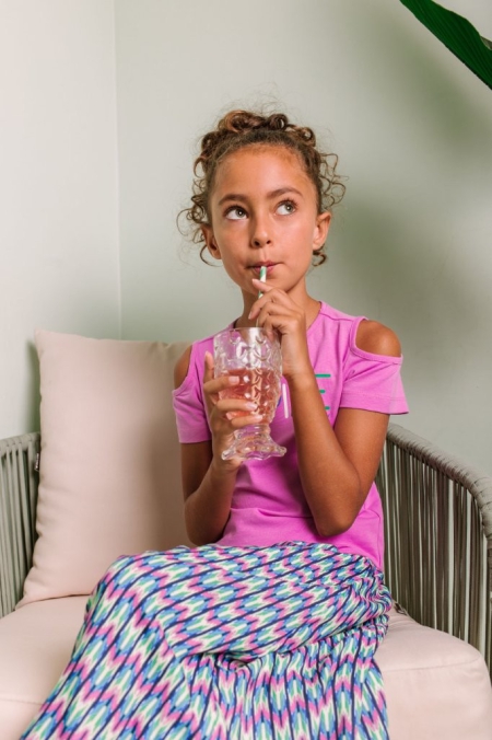 B.Nosy shirt open schouder orchid (Y302-5432-608)