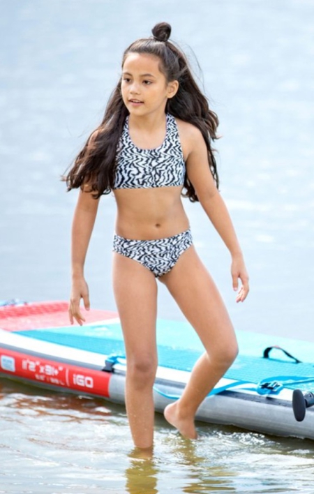 B.Nosy reversible bikini zebra banana (Y202-5081-045)