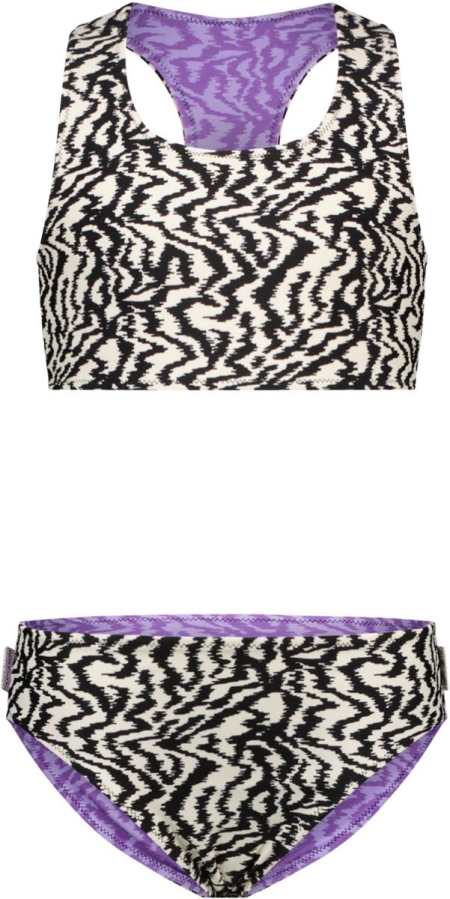 B.Nosy reversible bikini zebra banana (Y202-5081-045)