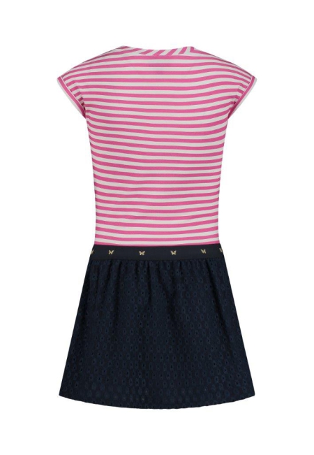 Chaos and Order jurk Marina pink navy