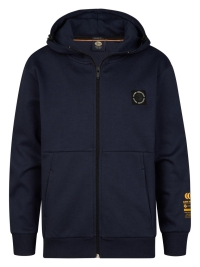 Petrol hooded vest navy blue (B-1060-SWH354-5178)