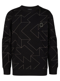 Petrol sweater black aop (B-1060-SWR355-9999)