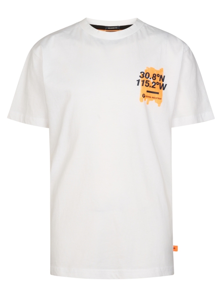 Petrol t-shirt classic print bright white (B-1060-TSR675-0000)