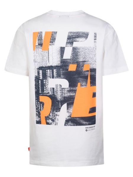 Petrol t-shirt classic photo print bright white (B-1060-TSR676-0000)