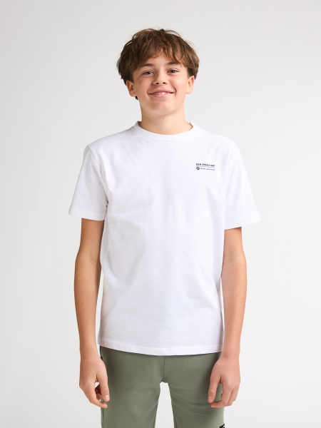 Petrol t-shirt classic photo print bright white (B-1060-TSR676-0000)