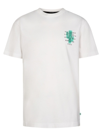 Petrol t-shirt classic print cool white (B-1060-TSR678-0000)