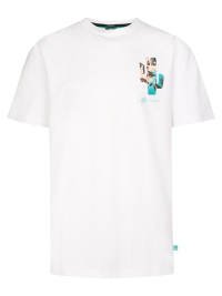 Petrol t-shirt classic print bright white (B-1060-TSR690-0000)