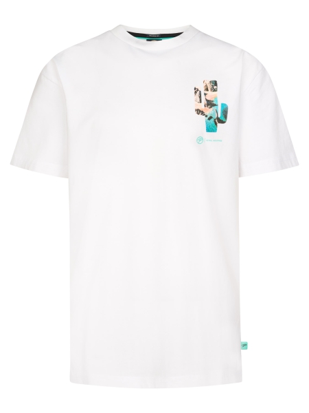 Petrol t-shirt classic print bright white (B-1060-TSR690-0000)