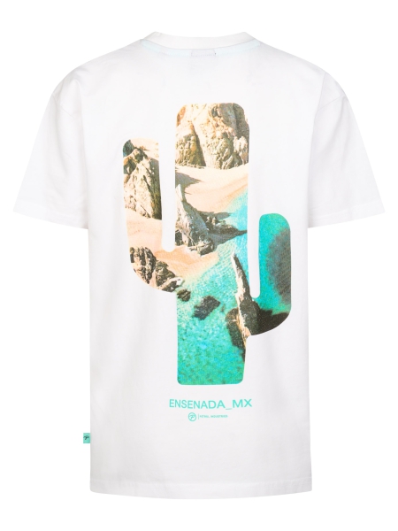 Petrol t-shirt classic print bright white (B-1060-TSR690-0000)