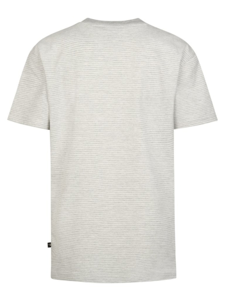 Petrol t-shirt antique white melee gestreept (B-1060-TSR637-0009)