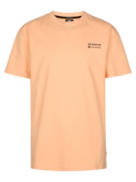 Petrol t-shirt classic print tropical orange (B-1060-TSR686-2125)