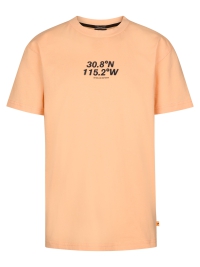 Petrol t-shirt classic print tropical orange (B-1060-TSR695-2125)