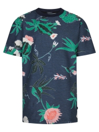 Petrol t-shirt navy blue aop (B-1060-TSR655-5178)