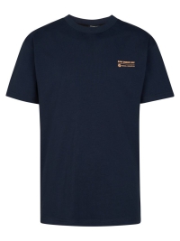 Petrol t-shirt classic print navy blue (B-1060-TSR712-5178)