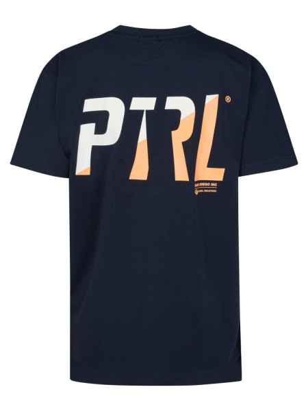 Petrol t-shirt classic print navy blue (B-1060-TSR712-5178)