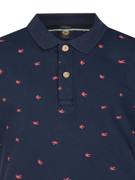 Petrol polo navy blue (B-2060-POL921-5178)