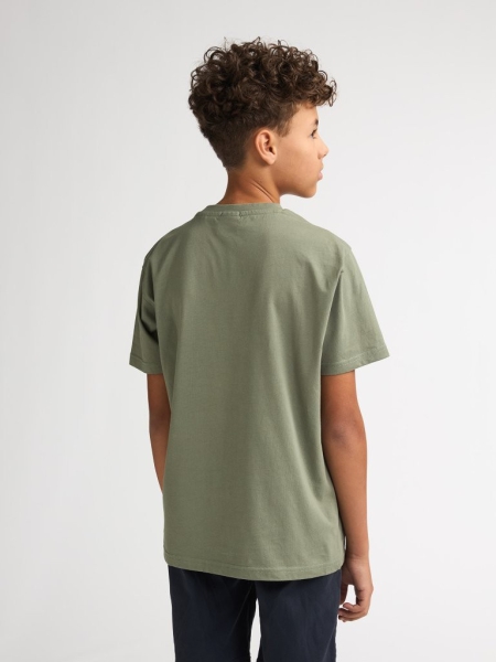 Petrol t-shirt classic print sage (B-1060-TSR600-6179)