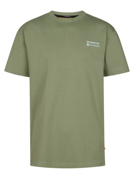 Petrol t-shirt classic print sage (B-1060-TSR712-6179)