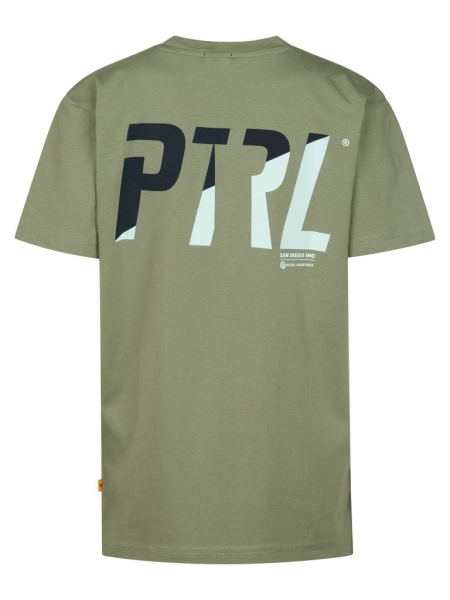 Petrol t-shirt classic print sage (B-1060-TSR712-6179)