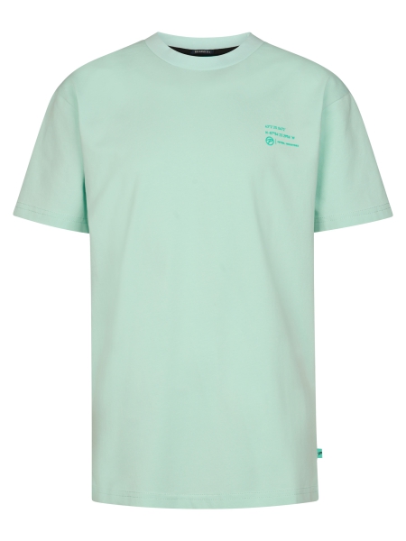 Petrol t-shirt classic print cool mint (B-1060-TSR681-6181)