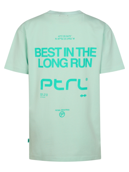 Petrol t-shirt classic print cool mint (B-1060-TSR681-6181)