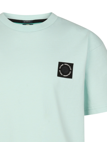 Petrol t-shirt classic print cool mint (B-1060-TSR691-6181)