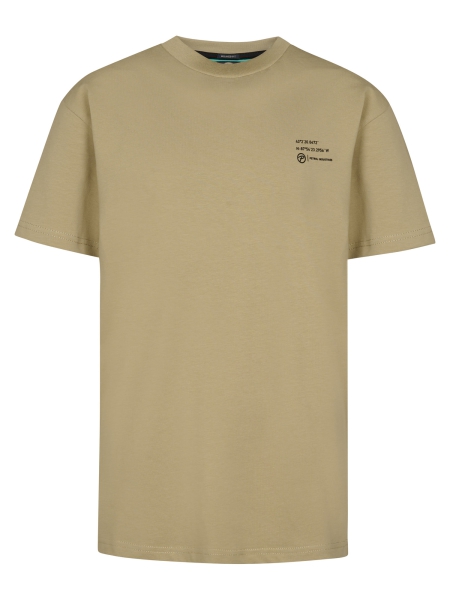 Petrol t-shirt classic print light tan (B-1060-TSR681-7130)