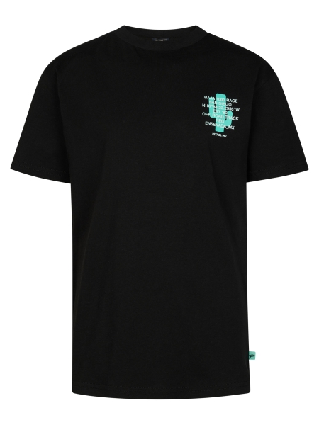 Petrol t-shirt classic print black (B-1060-TSR678-9999)